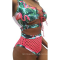 New Style Swimsuit Split Explosion Bikini Net Triangle Bikini Bikini Swimwear Wholesale